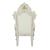 Adara PU/Wood Tufted Dining Arm Chair