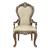 Latisha Fabric/Wood Dining Arm Chair