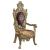Bernadette Fabric/Wood Dining Arm Chair