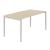 Nova H Rectangular Manual Height Adjustable Office Desk w/Grommet