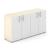Nova Basic Office Lockable Cabinet w/4 Doors & 2 Shelves