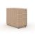 Nova Desk High Pedestal w/3 Drawers & Central Locking