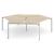 3-Desk Bench w/Scallop