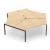 Nova U Office 3-Desk Bench w/Metal Frame