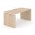 Motion Electric Height Adjustable Office Desk w/Panel Legs & Grommet, 2 Level Columns