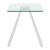 Dominique Glass Square Lamp Table