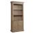 Donelson Wood Bookcase w/3 Open Shelves & 2 Doors