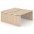 Motion Electric Height Adjustable Office 2-Desk Bench w/Panel Legs & Sliding Desktops, 2 Level Columns