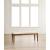 Kafe W80-inch Rectangular Wood Trestle Extendable Dining Room Set