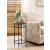 Crossroads-Hamilton Round Wood/Metal Chairside Table