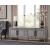 Hidden Treasures Wood Distressed Mod 4-Door Credenza