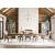 Modern Forge Laredo Rectangular Wood Extendable Dining Table