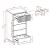 Granville W23.62-inch Tall Narrow Wood Dresser w/5 Full Extension Drawers