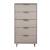 Granville W23.62-inch Tall Narrow Wood Dresser w/5 Full Extension Drawers