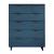 Granville 45.27-inch Tall Wood Dresser w/5 Full Extension Drawers