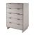 Granville 45.27-inch Tall Wood Dresser w/5 Full Extension Drawers
