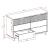 Granville 55.07-inch Wide Wood Double Dresser w/6 Full Extension Drawers