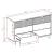 Granville 55.07-inch Wide Wood Double Dresser w/6 Full Extension Drawers