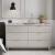 Granville 55.07-inch Wide Wood Double Dresser w/6 Full Extension Drawers
