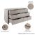 Granville 55.07-inch Wide Wood Double Dresser w/6 Full Extension Drawers