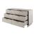 Granville 55.07-inch Wide Wood Double Dresser w/6 Full Extension Drawers