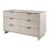 Granville 55.07-inch Wide Wood Double Dresser w/6 Full Extension Drawers