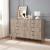 DUMBO 10-Drawer Tall MDF Double Dresser
