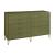 DUMBO 10-Drawer Tall MDF Double Dresser