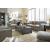 Dramatic Fabric Living Room Set