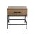 Drift Wood/Metal Rectangular Side Table
