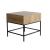 Drift Wood/Metal Rectangular Side Table