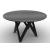Cartesio W55.1-inch Ceramic/Metal/Wood Customizable Round Dining Table