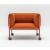 Stilt Fabric Office Armchair w/Metal Legs