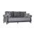 SM Breda Fabric Convertible Living Room Set with Wood Trim