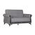 SM Breda Fabric Storage Sleeper Loveseat with Wood Trim