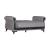 SM Breda Fabric Storage Sleeper Loveseat with Wood Trim