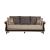 SM Breda Fabric Storage Sleeper Sofa with Wood Trim