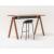 Viga Office Melamine/Veneer High Table, H43.3