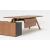 Viga Office Melamine Executive Desk w/Sliding Door Storage