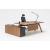 Viga Office Melamine Executive Desk w/Sliding Door Storage