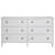 Wood Double Dresser w/6 Drawers