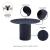 Hathaway 47.24-inch Solid Wood Round Dining Room Set w/Jardin Chairs