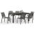 Alum Outdoor Extendable Dining Set w/Aloha Chairs