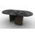 Twins Metal/Ceramic Oval Dining Table