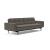 Dublexo Deluxe Fabric Sofa Bed w/Arms & Dark Wood Styletto Legs