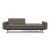 Dublexo Deluxe Fabric Sofa Bed w/Arms & Dark Wood Styletto Legs