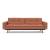 Dublexo Deluxe Fabric Sofa Bed w/Arms & Dark Wood Styletto Legs