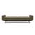 Dublexo Deluxe Fabric Sofa Bed w/Arms & Dark Wood Styletto Legs