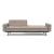 Dublexo Deluxe Fabric Sofa Bed w/Arms & Dark Wood Styletto Legs
