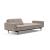 Dublexo Deluxe Fabric Sofa Bed w/Arms & Dark Wood Styletto Legs